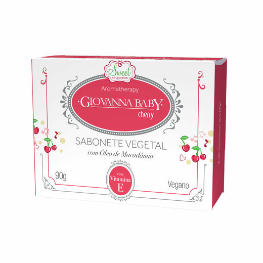 Image_Kit c/2 Sabonete Giovanna Baby Vegetal Retangular 90g Cherry