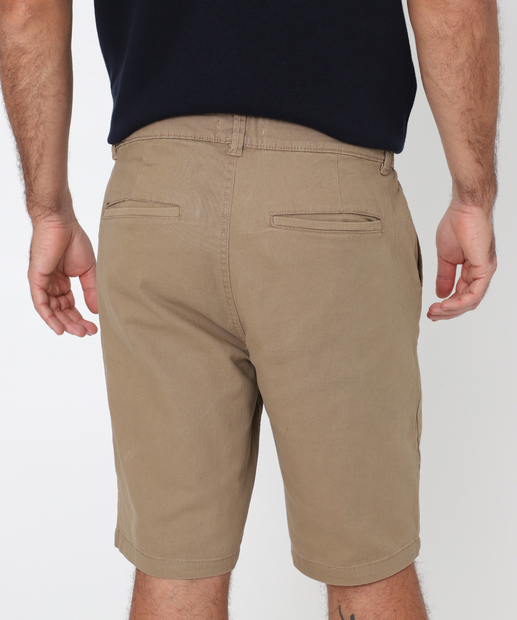 Bermuda Masculina Sarja Chino MR Bege