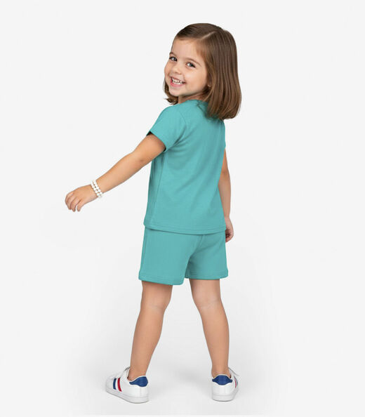 Conjunto Infantil Blusa com Shorts Select Verde