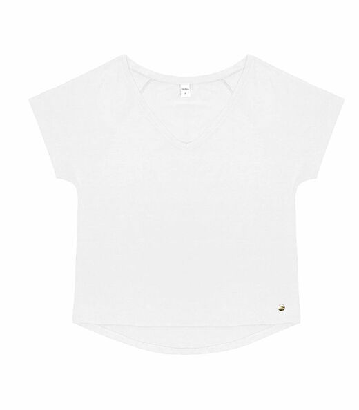 Blusa Feminina Viscotorcion Rovitex Branco