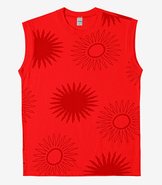 Regata Feminina em Visco Maquinetada Rovitex Laranja