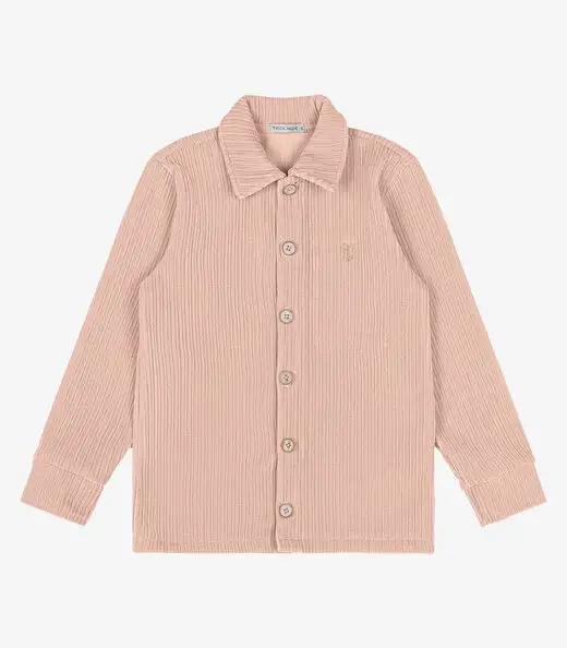 Camisa Infantil Manga Longa Trick Nick Rosa