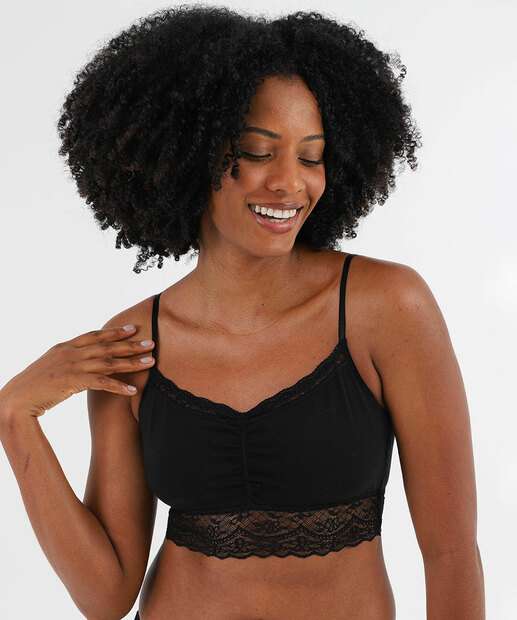 Image_Sutiã Bra Top Recorte Renda Bojo Marisa Preto