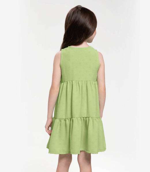 Vestido Infantil Em Air Flow Trick Nick Verde