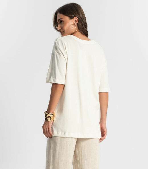 Camiseta Feminina Endless Bege
