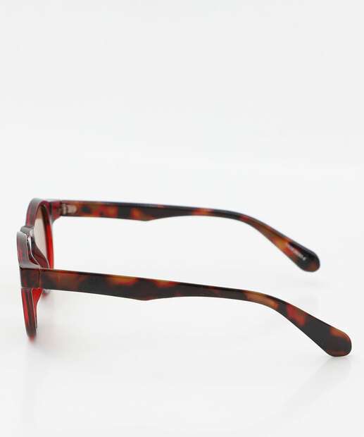 Óculos de Sol Feminino Redondo Marisa Marrom