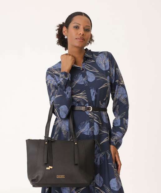 Image_Bolsa De Ombro Tote Feminina Preto Alice Pallucci