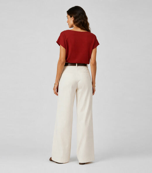 Blusa Feminina Em Tecido Classic Infinita Cor Vermelho