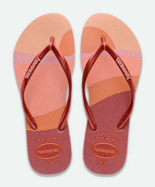 Chinelo Havaianas Feminino Slim Palette Glow