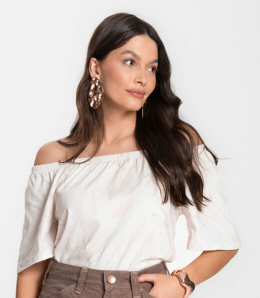 Blusa Feminina Ciganinha Infinita Cor Rosa