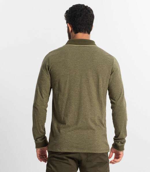 Polo Masculina  Manga Longa Diametro Verde