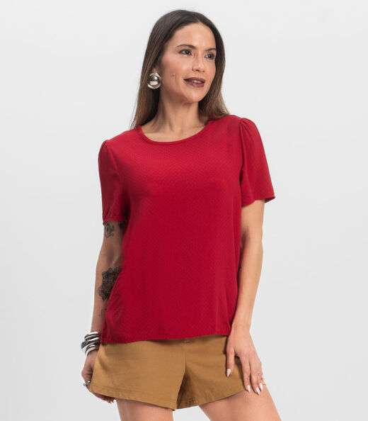 Image_Blusa Feminina Em Viscose Infinita Cor Vermelho