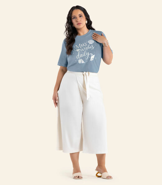 Image_T- Shirt Feminina Com Estampa Secret Glam Azul