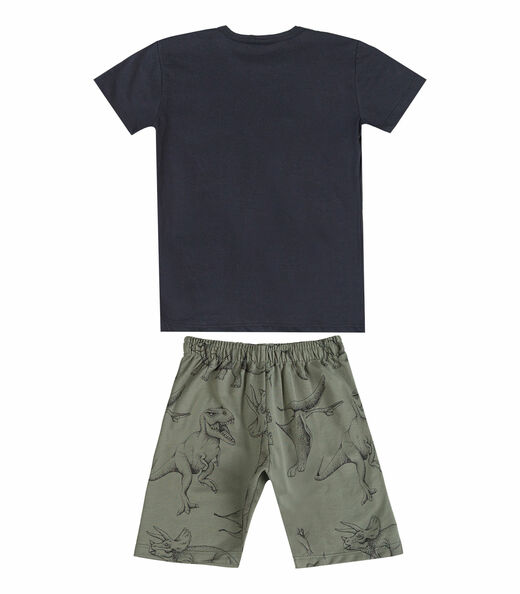 Conjunto Masculino Camiseta E Bermuda Select Verde