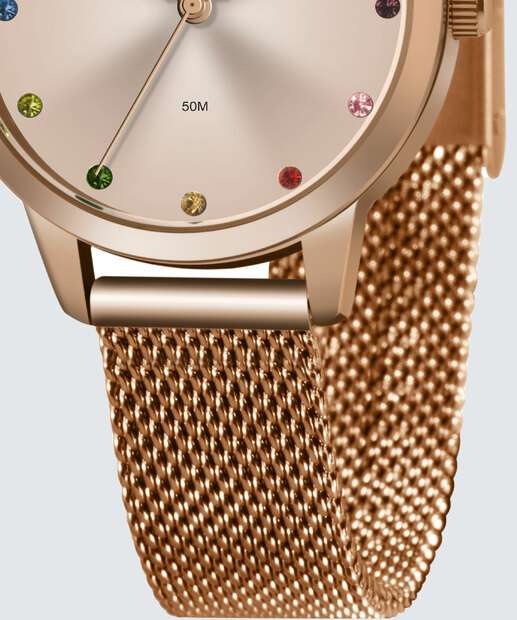 Kit Relógio Feminino Strass Lince LRR4702L KO28R1RX  