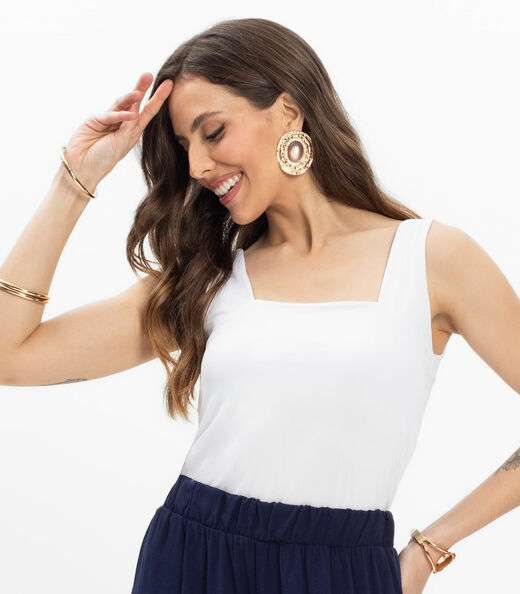 Regata Feminina Rovitex Branco