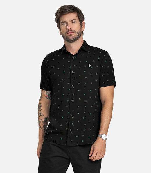 Image_Camisa Masculina Viscose Diamentro Preto