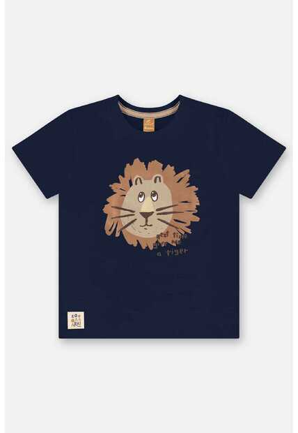 Camiseta Leão em Algodão Infantil Up Baby