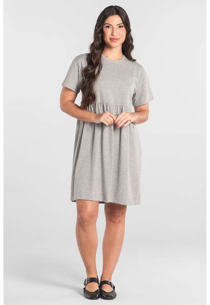 Image_Vestido de Manga Curta em Algodão Just Basic