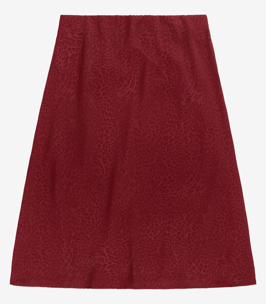 Saia Midi Feminina Evasê Plus Size Secret Glam Vermelho