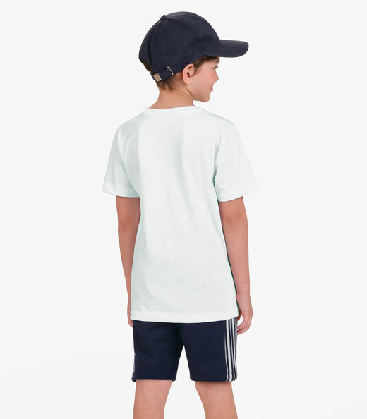 Camiseta Menino em Meia Malha Trick Nick Branco