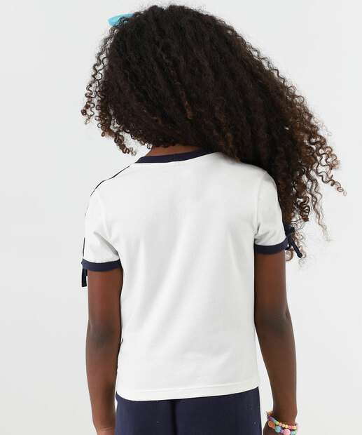 Blusa Infantil Hello Kitty Tam 4 a 10 Off White