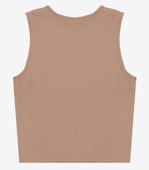 Regata Feminina em Ponto Roma Rovitex Marrom