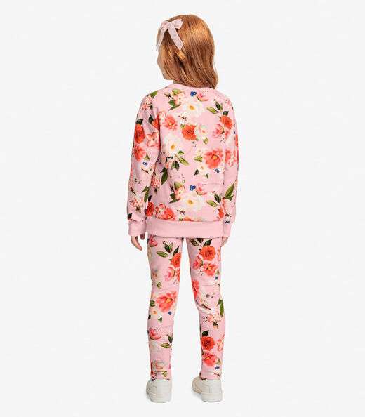 Conjunto de Blusão Com Legging Trick Nick Rosa