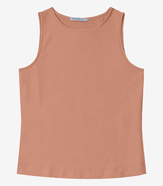 Regata Feminina em Poly Gorgurinho Endless Marrom