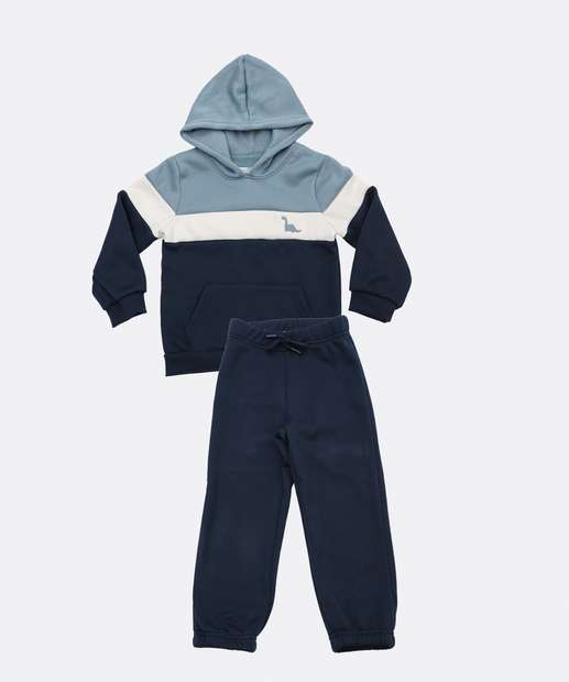 Image_Calça Infantil Jogger Moletom Marisa Tam 1 a 3 Azul