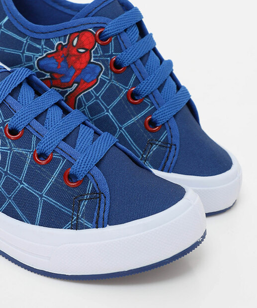 Tênis Infantil Casual Homem Aranha Azul