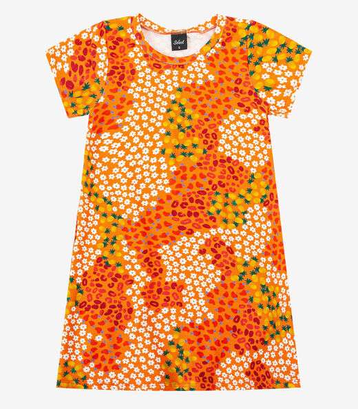 Vestido Feminino Infantil Select Laranja