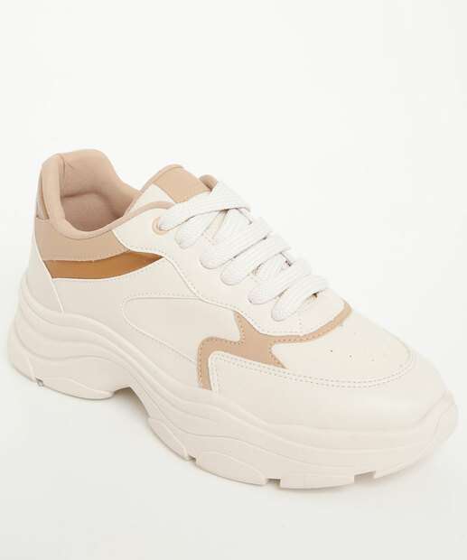 Image_Tênis Feminino Chunky Sneaker Recorte Marisa off White