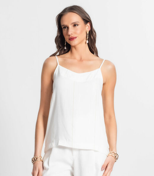Blusa Feminina De Alça Endless Bege