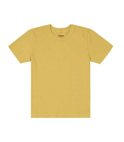 Camiseta Infantil Masculina Básica Rovitex Kids Amarelo