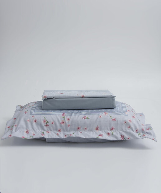 Jogo de Cama Queen Floral Hedrons 4 Peças 