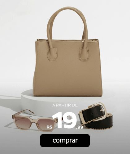 Acessórios a partir de R$19,99
