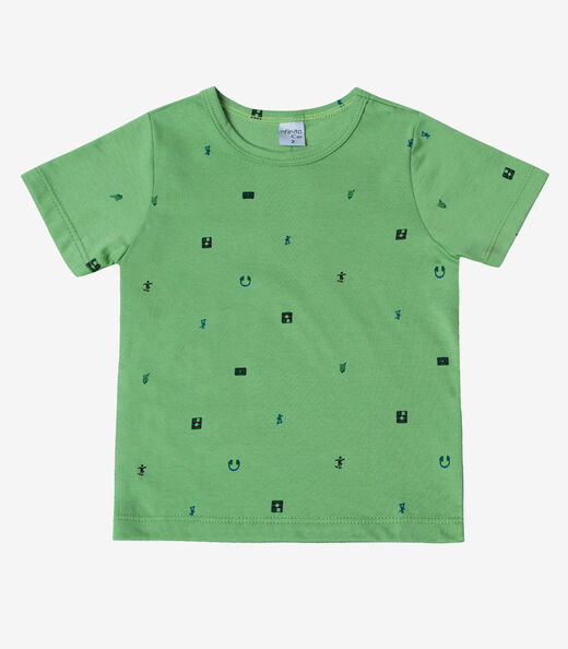 Image_Camiseta Infantil Masculina Animais Infinita Cor Verde