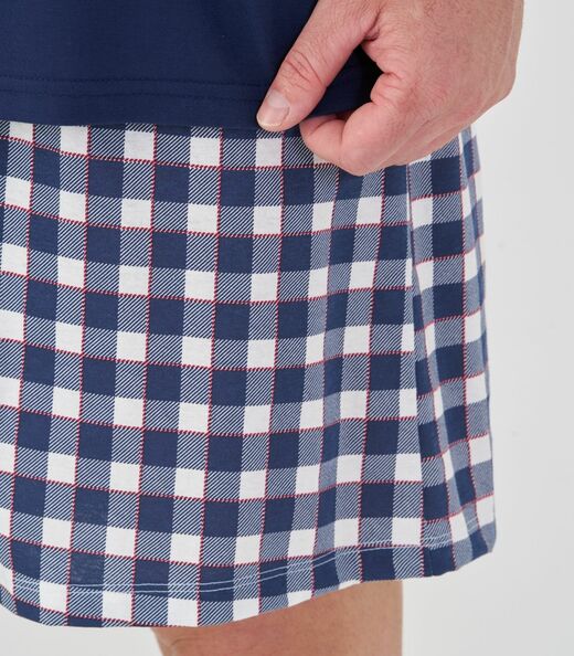 Pijama Curto Masculino Mensageira Da Paz Azul