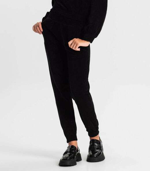 Conjunto Juvenil Blusão Com Calça Jogger Minty Preto