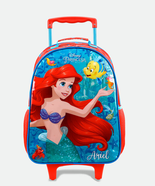 Mochila Mala Com Rodas Infantil Ariel Xeryus 