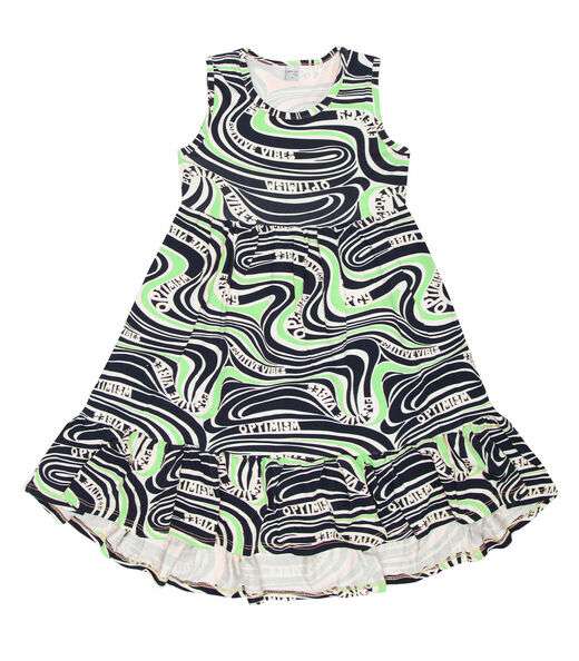 Image_Vestido Infantil Estampado Infinita Cor Verde