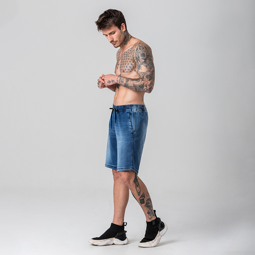 Bermuda Jogger Jeans Masculina Rock e Soda