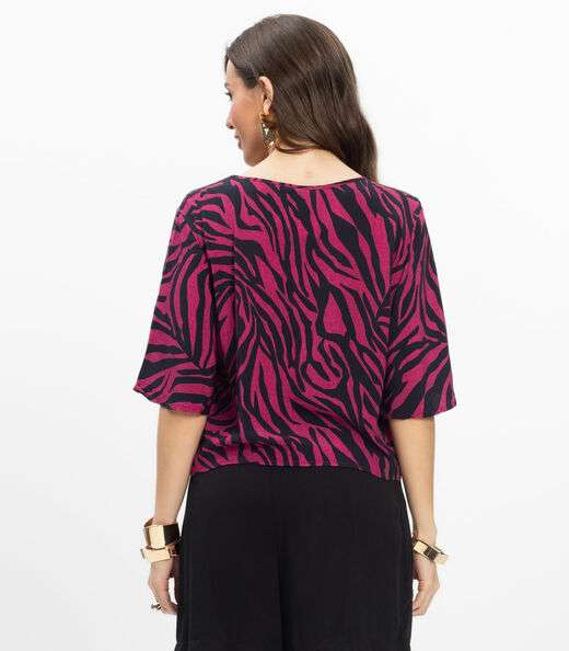 Blusa Feminina em Tecido Infinita Cor Roxo