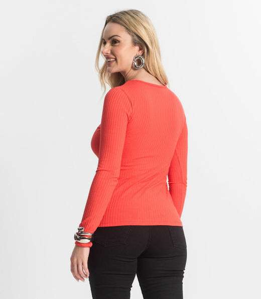 Blusa Feminina Canelada Select Vermelho