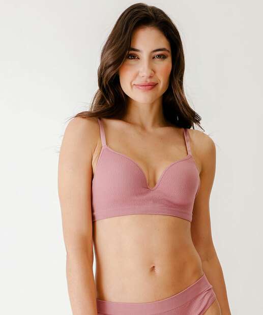 Sutiã Com Aro E Com Bojo Canelado Marisa