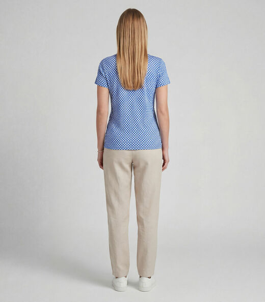 Blusa Feminina em Malha Visco Infinita Cor Azul