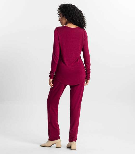 Calça Feminina Em Molecotton Rovitex Vermelho