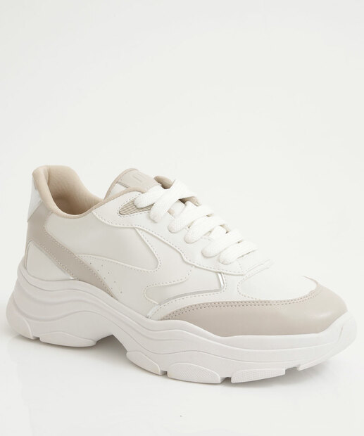 Image_Tênis Feminino Chunky Sneaker Recorte Marisa Branco