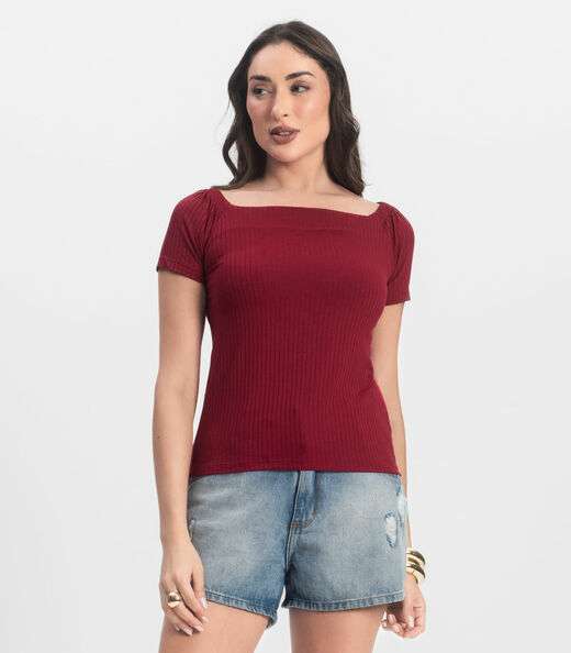 Image_Blusa Feminina Canelada Infinita Cor Vermelho
